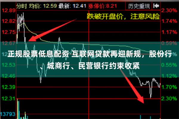 正规股票低息配资 互联网贷款再迎新规，股份行、城商行、民营银行约束收紧