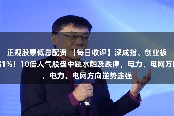 正规股票低息配资 【每日收评】深成指、创业板指双双跌超1%！10倍人气股盘中跳水触及跌停，电力、电网方向逆势走强